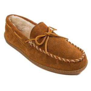 MINNETONKA Men's Pile Lined Hardsole Slippers