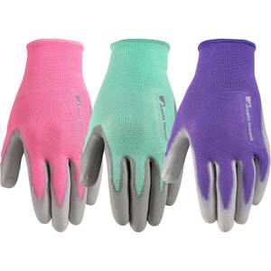 Wells Lamont 3-Pack Women's PU Coated Palm Knit Gloves