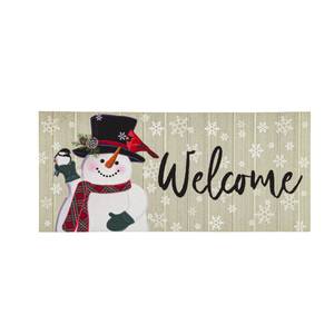 Evergreen Enterprises, Inc Winter Christmas Snowman Welcome