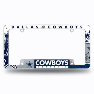 Dallas Cowboys Star Grey Background Deluxe Flag