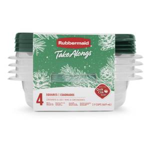 Rubbermaid TakeAlongs Blue Spruce 1 Gallon Rectangle 2-Container