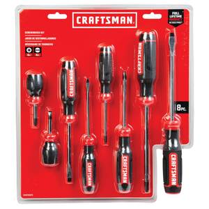 CRAFTSMAN Cordless Screwdriver, 4V, 8-Piece Set CMHT66718B6 