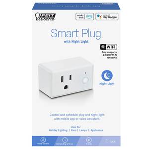 Feit Electric BPPLUG/SMART/3 Indoor Smart Wi-Fi Single Outlet Wall Plug,  Lot of 9