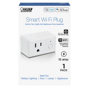 Lot of 2 Feit Electric Wi-Fi Smart Outdoor Plug, 2-pack NIP 1358986 Wet  Ground 17801722086