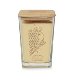 Yankee Candle Comforting Vanilla & Honey Well Living Collection Large Square Candle