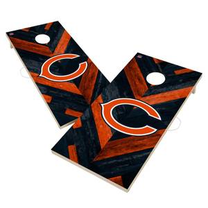 Bears Weathered Triangle Cornhole Wraps