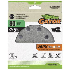 Gator 3-Inch x 4-Inch x 1-Inch Red Resin Multi-Surface Sanding Sponge 60  Grit 1 Pack