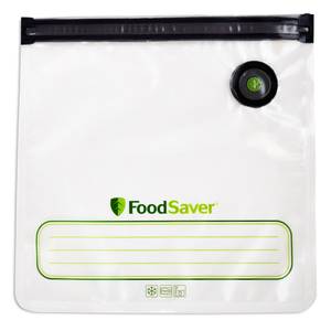 Reusable Vacuum Food Storage Bags Resealable BPA Free Zipper Bags with Air  Valve