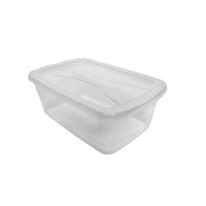 Homz 18 Gallon Tote Clear Base with Titanium Silver Lid