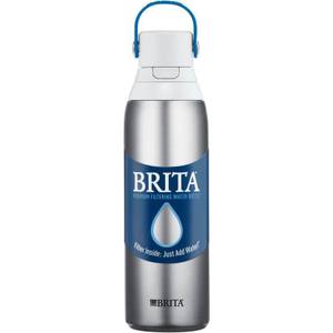 Brita 32-oz. Stainless Steel Water Bottle with 3 Filters (Assorted