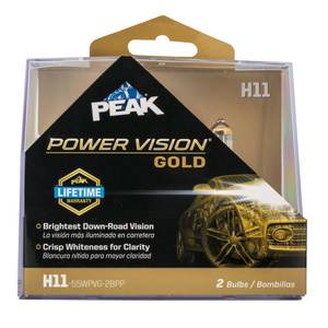 Peak 2-Pack H11 PowerVision Gold Bulbs