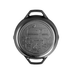 Lodge 6.5 Wildlife Series Cast Iron Wolf Skillet