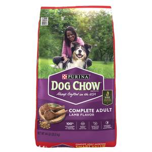 Purina Dog Chow 44 lb Complete Adult Dry Dog Food With Lamb Flavor