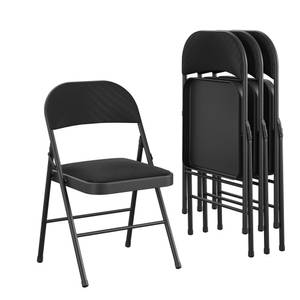 Cosco Blue Metal Upholstered Seat Folding Chair Set