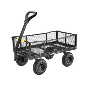 Gorilla Carts 4 Cu. Ft. 600 Lb. Poly Garden Cart - Henery Hardware