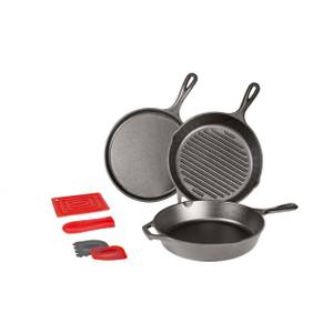 Lodge Essential Seasoned Cast Iron Pan Set