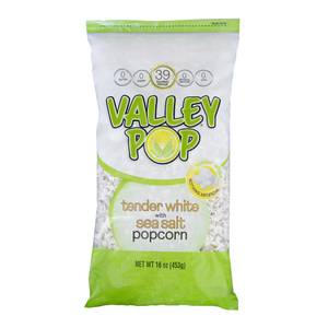 Valley Popcorn 16 oz White Popcorn with Sea Salt