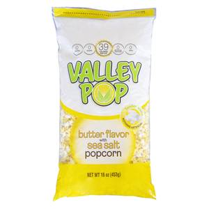 Valley Popcorn 16 oz Butter and Sea Salt