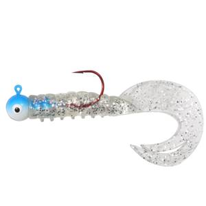 Northland Fishing Tackle 1/16 oz White Rigged Gumball Jig Grub - GBJGR2-1