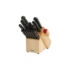 Kitchenaid Gourmet 14-Piece Forged Triple-Rivet Knife Block Set with  Built-In Sharpener, Natural 