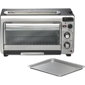 Hamilton Beach Countertop Toaster Oven, 6-Slices, Includes Bake Pan and  Broil Rack, Black (31330D)