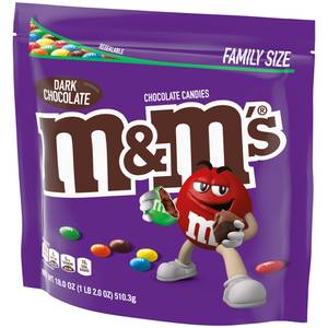  M&M'S Dark Chocolate Candy Family Size 19.2-Ounce Bag (Pack of  8) : Grocery & Gourmet Food