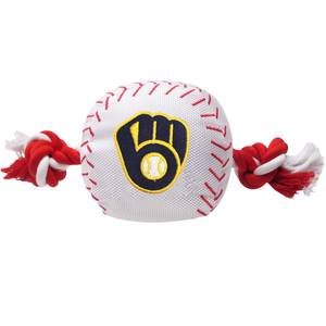 Pets First MLB Milwaukee Brewers Plush Soft Baseball Bat Squeaker