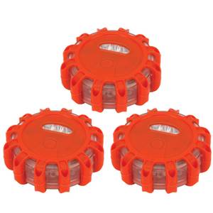 Performance Tool 3-Pack LED Safety Road Flares