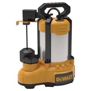DEWALT 1 HP Stainless Steel/Cast Iron Submersible Sump Pump
