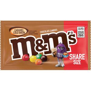 M&M's Fudge Brownie Milk Chocolate Candy, Share Size - 2.83 oz Bag