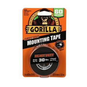 Gorilla 60 Tough and Clear Mounting Tape - 6065003