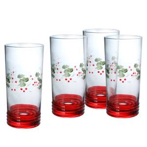 Anchor Hocking Alistair Highball 16oz Drinking Glasses, Set of 4