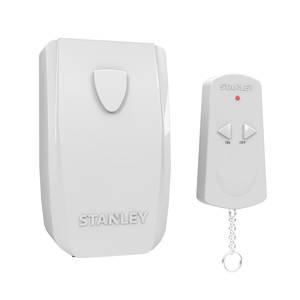 STANLEY - 2 PACK - Indoor Remote Control Twin Outlet
