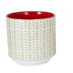 Evergreen Ceramic Cup, 20 OZ, Shaped Mr. Santa
