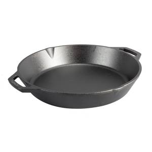 Lodge Cast Iron 8 Inch Seasoned Carbon Steel Skillet with Dual Handles -  Induction Compatible in the Cooking Pans & Skillets department at