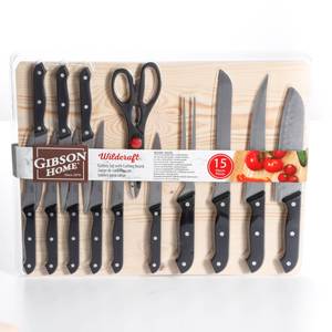 Kitchen Knife Sets with Block, E-far 16-Piece High Carbon Stainless Steel Knife  Set Includes Chef Utility Paring Steak Serrated Bread Knife & Sharpener  Kitchen Shears, Full Tang & Forged Blades - Yahoo