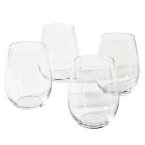Mini Clear Plastic Stemless Wine Glasses 10ct