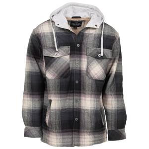 King Size Snap-Front Quilted Flannel, 3 Colors, XL, 2X, 3X, 3XT