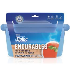  Ziploc Endurables Large Pouch and Medium Container, Reusable  Silicone Bags and Food Storage Meal Prep Containers for Freezer, Oven, and  Microwave, Dishwasher Safe : Home & Kitchen