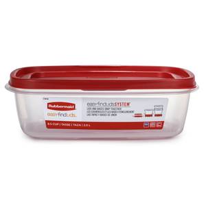 Rubbermaid Red TakeAlongs Large Rectangle Containers, 2-Pack
