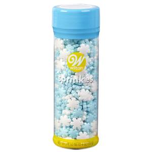 Holiday White Snowflake Sprinkles 1LB Bag