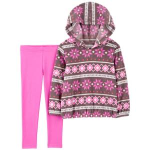 Carter's Toddler Girl's 2-Piece Fuzzy Pullover and Legging Set -  2P829410-3T