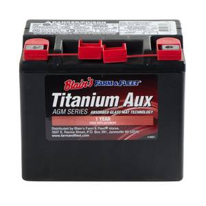 Blain's Farm &amp; Fleet AGM Auxiliary Start/Stop Battery, Group Size 401, 180 CCA
