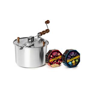 Wabash Valley Farms Luxury Snacking Popcorn & Copper Plated Stainless Steel Whirley  Pop Popcorn Maker Gift Set