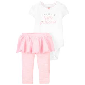 Carter's Infant Girls 2-Piece Daddy's Princess Bodysuit and Tutu