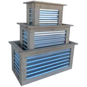 Yard Tuff 3-Piece Amish Raised Garden Beds