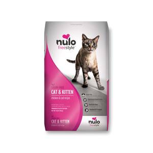 NULO Freestyle Chicken & Cod Recipe Grain-Free Dry Cat & Kitten Food, 12 lb, 83% Animal-Based Proteins
