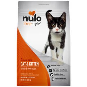 NULO Freestyle Turkey & Duck Recipe Grain-Free Dry Cat Food, 5 lb, 84% Animal-Based Proteins