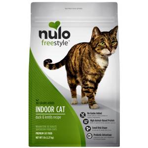 NULO Freestyle Duck & Lentils Recipe Grain-Free Indoor Dry Cat Food, 5lb, High-Quality Protein Source