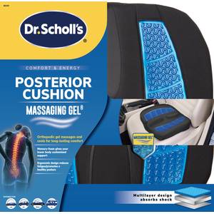 Dr. Scholl's Black Massaging Gel Posterior Cushion